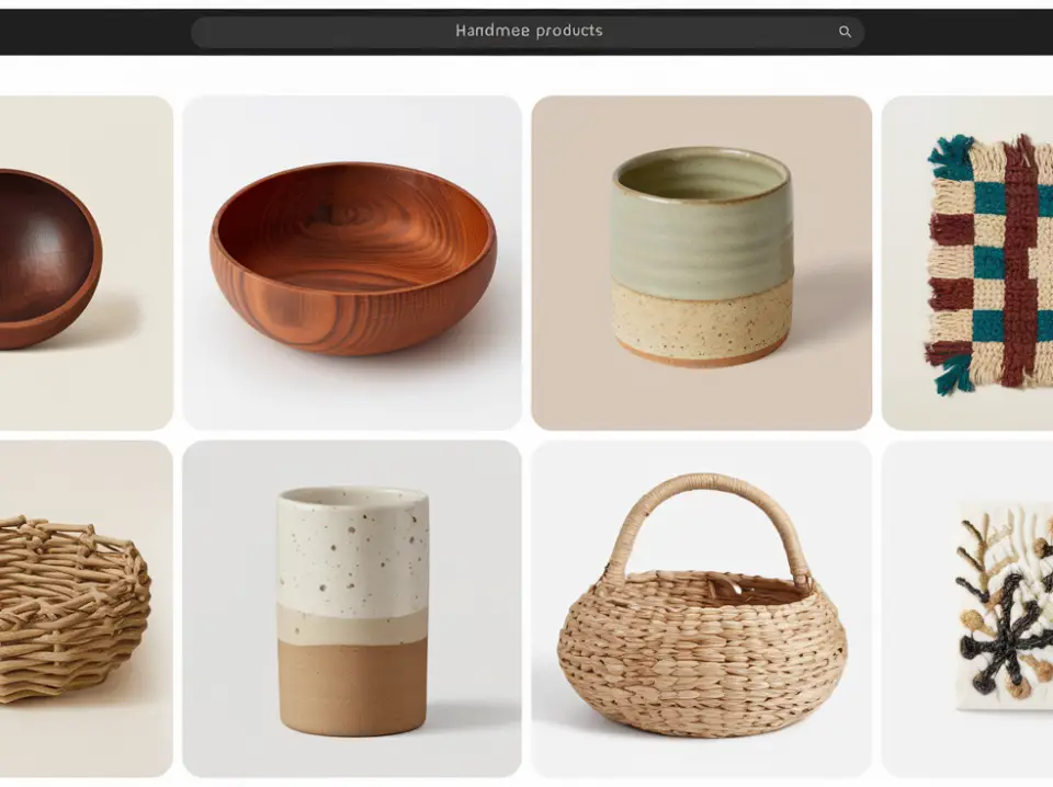 imagen de una tienda online de productos artesanales